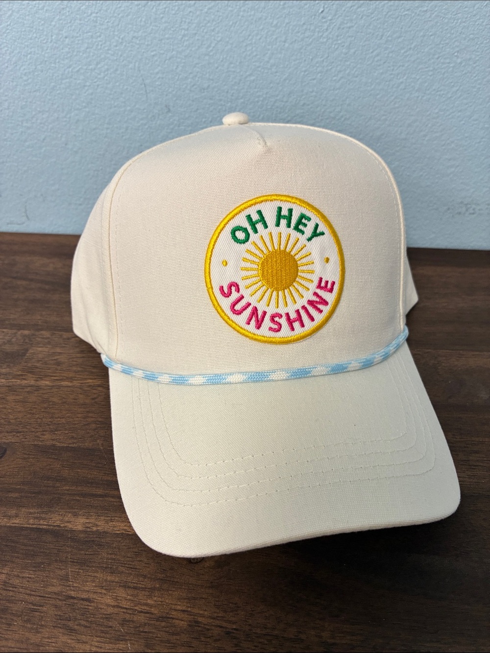 Oh Hey Sunshine Cream Baseball Cap